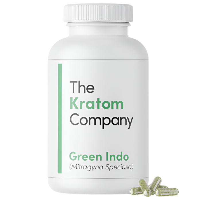 THE KRATOM COMPANY CAPSULES 500CT / 14.4OZ / 500MG - INDO GREEN VEIN - Seven Tech