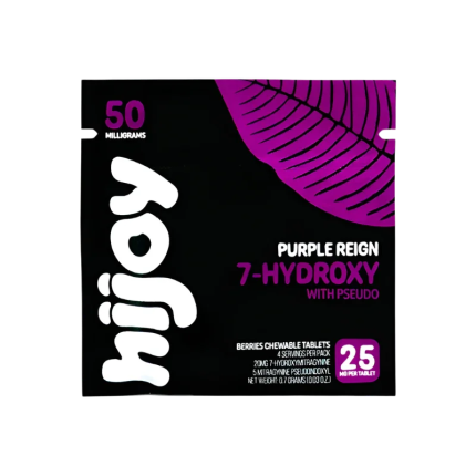 HIJOY 4ct 7OH + Psuedoindoxyl The OG 25mg 4ct + 2ct Purple Reign Bundle - Seven Tech