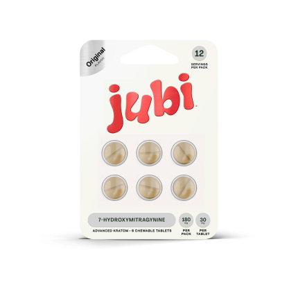 Jubi 6ct 7OH Chewable Tabs Original Flavor 30mg per Tablet - Seven Tech
