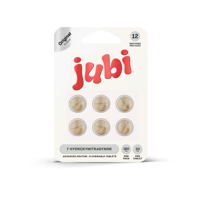Jubi 6ct 7OH Chewable Tabs Original Flavor 30mg per Tablet - Seven Tech