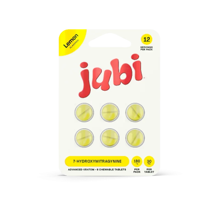 Jubi 6ct 7OH Chewable Tabs Lemon 30mg per Tablet - Seven Tech