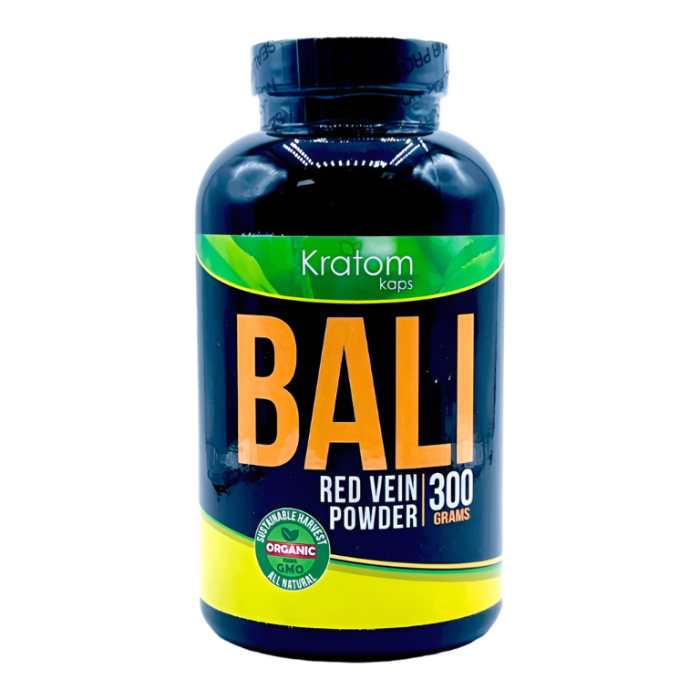 KRATOM KAPS POWDER 300G - BALI RED VEIN - Seven Tech