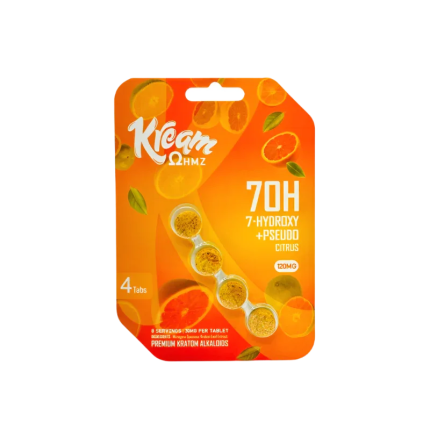 Kream 4ct 7OH + Psuedo Citrus Chewable Tabs 30mg per Tablet - Seven Tech