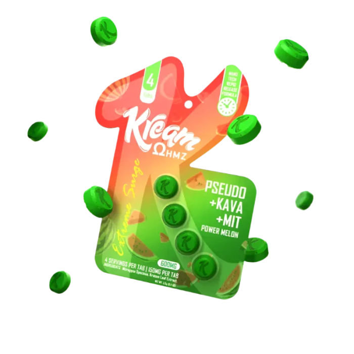 Kream 4ct Pseudo Kava Mit Power Melon Premium 150mg per Tablet - Seven Tech