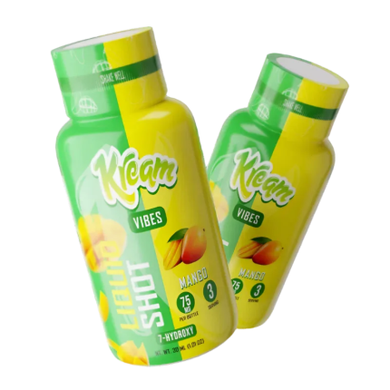 Kream 7-Hydroxymitragynine Liquid Shot Mango Vibes 30ml 75MG per bottle - Seven Tech
