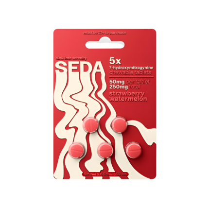 SEDA 5ct 7OH Chewable Tabs Strawberry Watermelon 50mg Per Tablets - Seven Tech