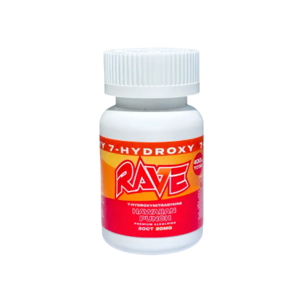 Rave 20ct 7OH Chewable Tabs Hawaiian Punch 20mg per Tablet - Seven Tech
