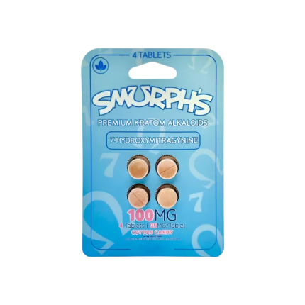 Smurph's 4ct 7OH Tabs Cotton Candy 25mg Per Tablet - Seven Tech