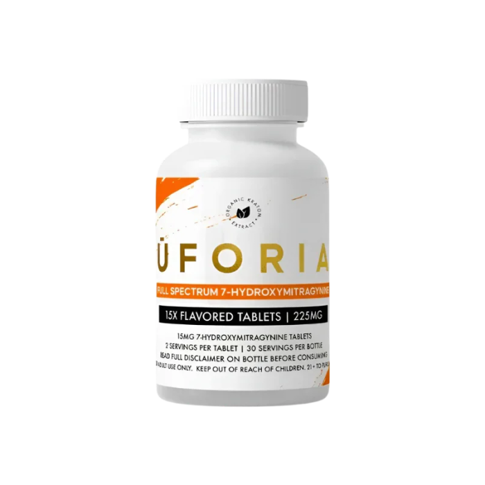 Uforia Full Spectrum 15ct 7-OH Tabs Orange 15mg Per Tablet - Seven Tech