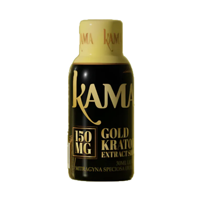 KAMA MITRAGYNINE Liquid Gold Kratom Extract Shot 150mg 1ct - Seven Tech