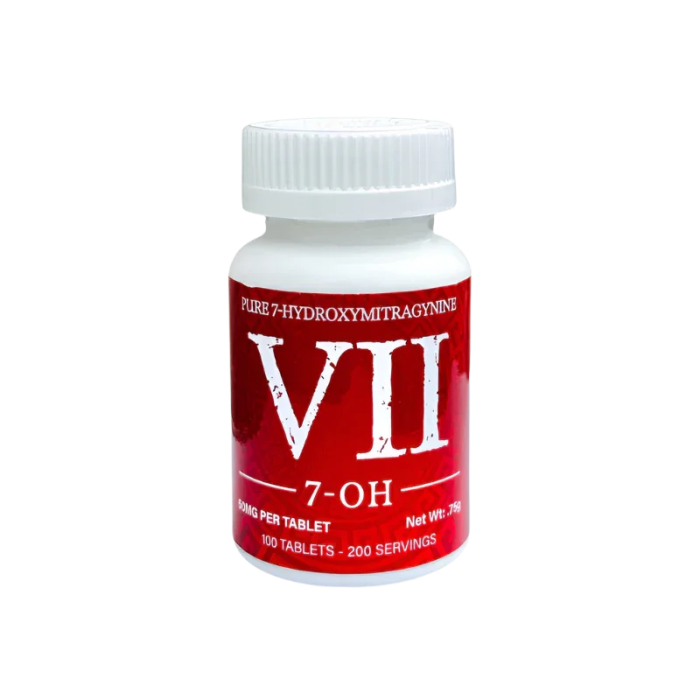 VII Pure 100ct 7OH Cherry Tabs 50mg per Tablet - Seven Tech