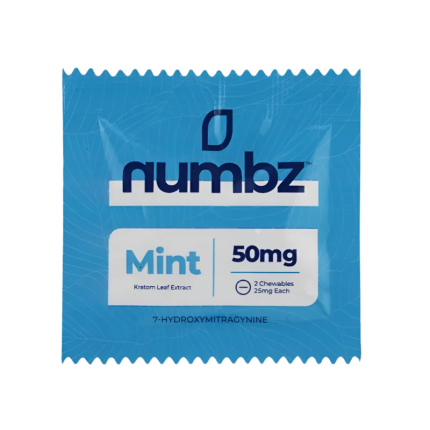 Numbz 7-OH + MIT Chewable Tablets Mint 2ct 25mg Per Tablet - Seven Tech