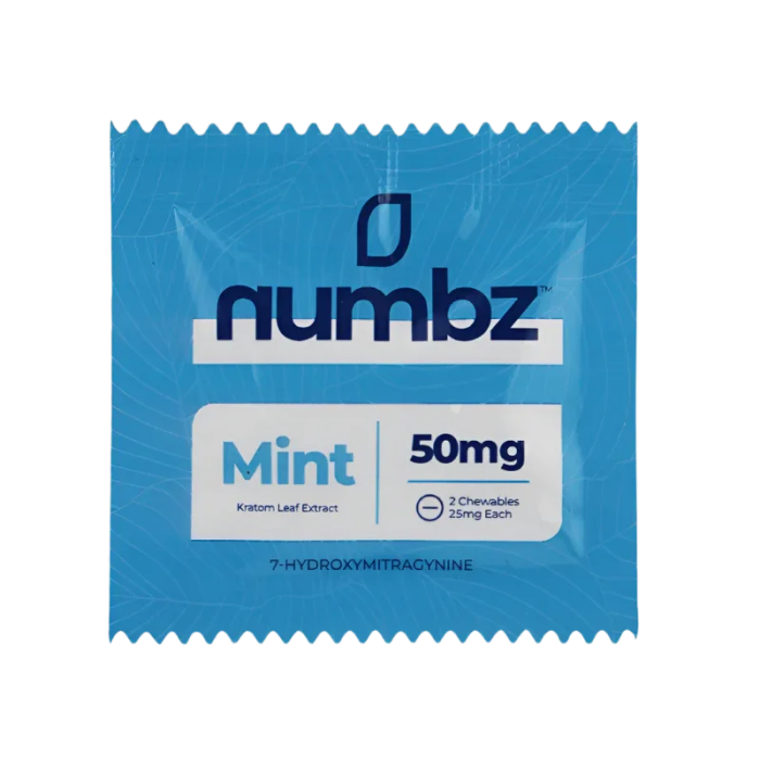 Numbz 7-OH + MIT Chewable Tablets Mint 2ct 25mg Per Tablet - Seven Tech