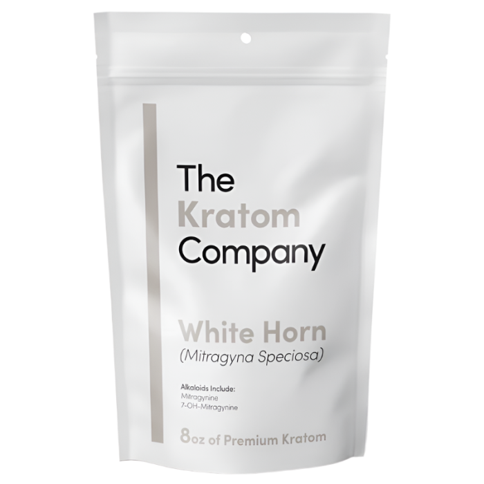 THE KRATOM COMPANY POWDER 8OZ - HORN WHITE VEIN - Seven Tech