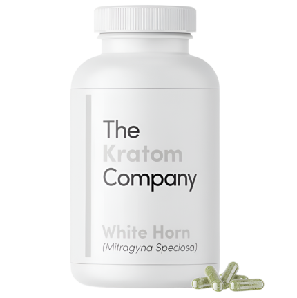 THE KRATOM COMPANY CAPSULES 500CT / 14.4OZ / 500MG - HORN WHITE VEIN - Seven Tech