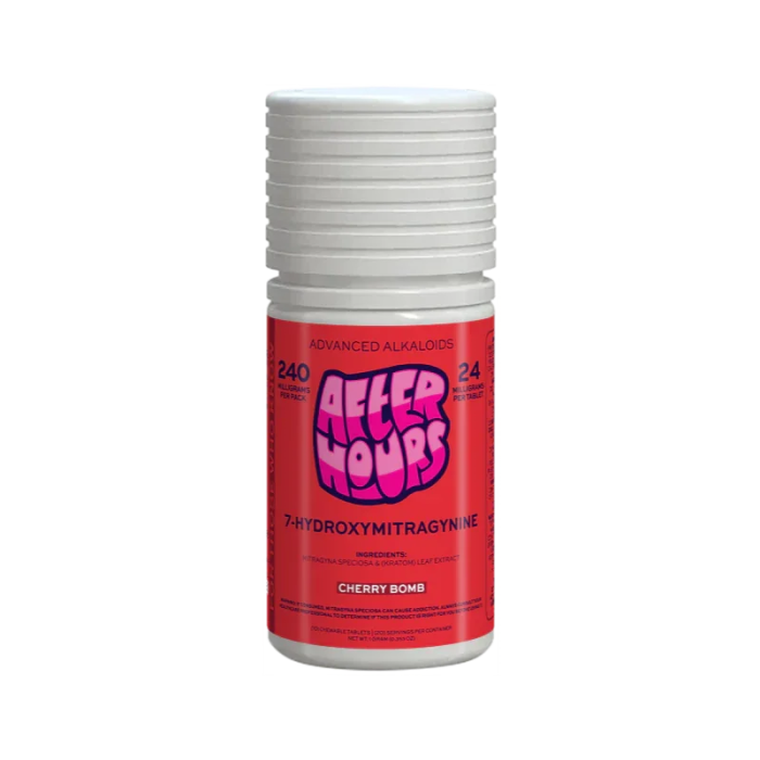 After Hours 10ct 7OH Chewable Tabs Cherry Bomb 24mg per Tablet - Seven Tech