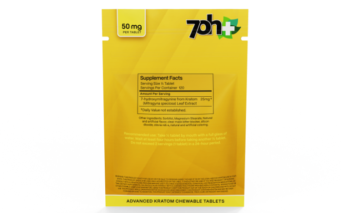 7OH Plus 7OH Flavored Chewable Tabs 50mg per Tablet - Seven Tech