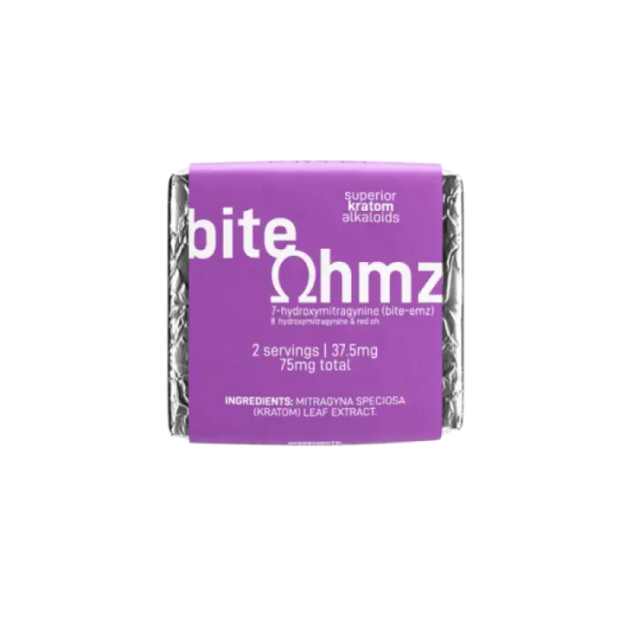 Bite Ohmz 1ct 7OH + 8OH & Red OH Chocolate Squares 75mg per Square - Seven Tech