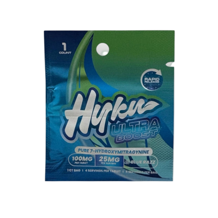 Hyku Ultra Boost supplement package on a white background