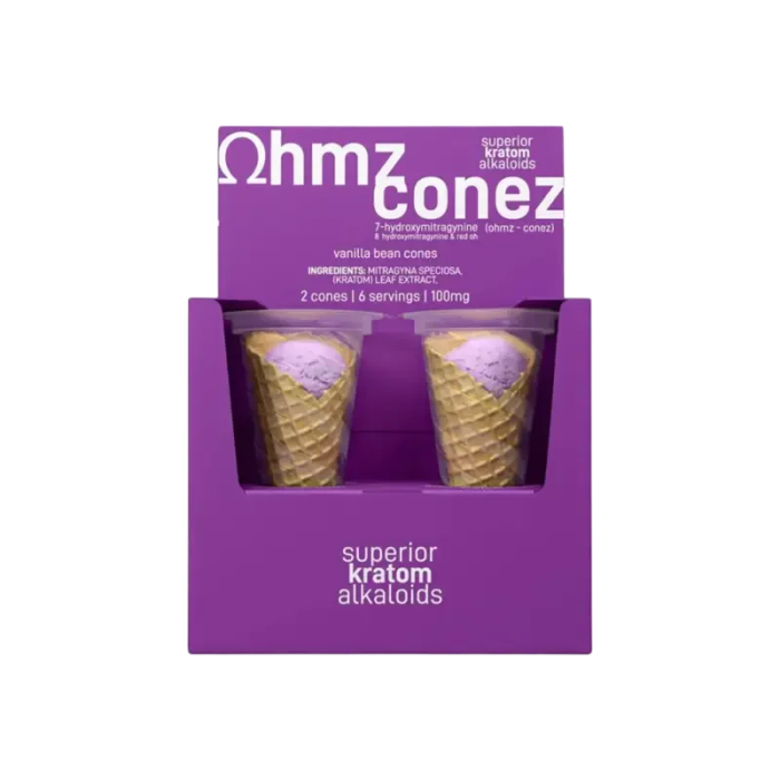 Ohmz Conez 2ct 7OH Exodus Vanilla Bean Cones 100mg per Cone - Seven Tech