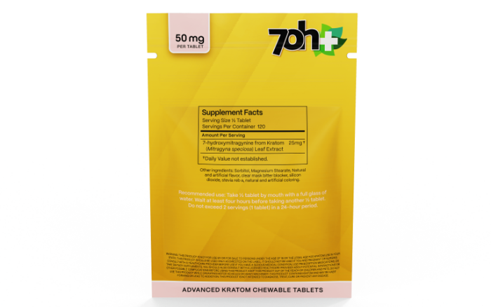 7OH Plus 7OH Flavored Chewable Tabs 50mg per Tablet - Seven Tech