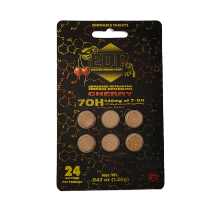 EDP 6ct 7OH Chewable Tabs Cherry 40mg per Tablet - Seven Tech