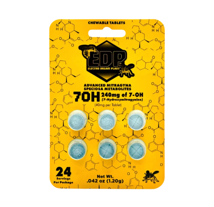 EDP 6ct 7OH Chewable Tabs 40mg per Tablet - Seven Tech
