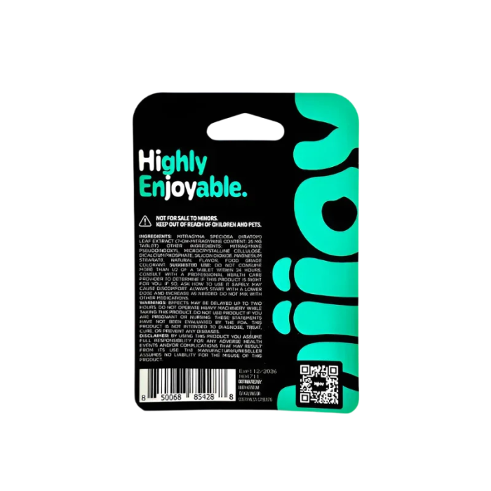 HIJOY 4ct 7OH + Psuedoindoxyl Mighty Mint 25mg per Tablet - Seven Tech