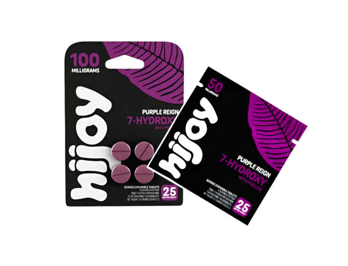 HIJOY 4ct 7OH + Psuedoindoxyl Purple Reign 25mg + 2ct Bundle - Seven Tech