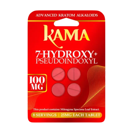 KAMA 4ct 7OH + Psuedoindoxyl Tabs Unflavored 25mg per Tablet - Seven Tech