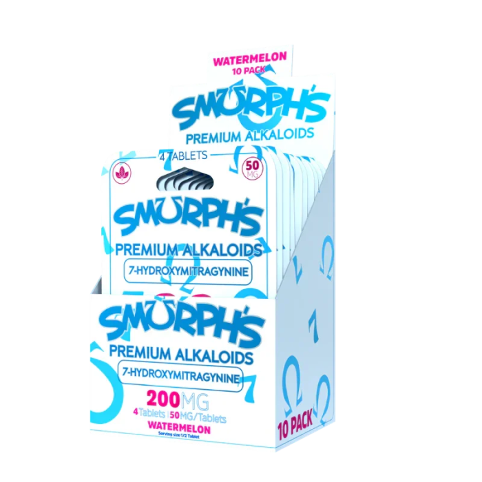Smurph's 4ct 7OH Tabs Watermelon 50mg per Tablet - Seven Tech