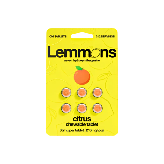 Lemmons 6ct 7OH Tabs Citrus 35mg Per Tablet - Seven Tech