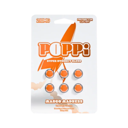Poppi 6ct 7OH Tabs Mango Madness 35mg Per Tablet - Seven Tech