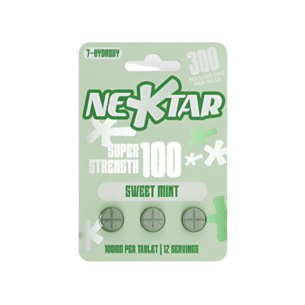 NEKTAR 3ct 7OH Chewable Tabs Super Strength Sweet Mint 100mg Per Tablets - Seven Tech