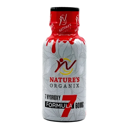 Nature's Organix 7 Hydroxymitragynine Liquid Shot Red 60mg - Seven Tech