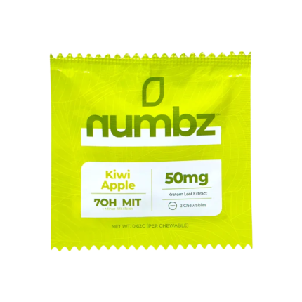Numbz 7OH + MIT Chewable Tablets Kiwi Apple 2ct 25mg Per Tablet - Seven Tech