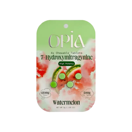 Opia 4ct 7OH Chewable Tabs Watermelon 30mg per Tablet - Seven Tech