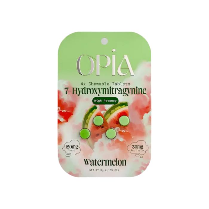 Opia 4ct 7OH Chewable Tabs Watermelon 30mg per Tablet - Seven Tech