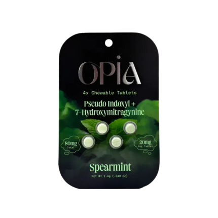 Opia 4ct 7OH + Pseudo Chewable Tabs Spearmint 20mg per Tablet - Seven Tech