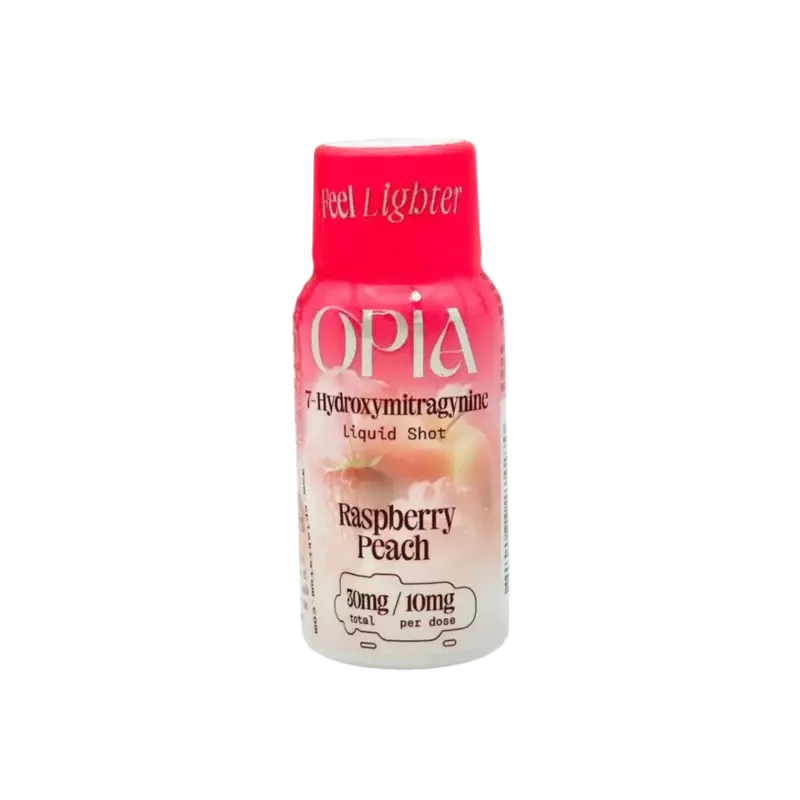 🎁 Opia 7 Hydroxymitragynine Liquid Shot Raspberry Peach 30ml (100% off) - Seven Tech