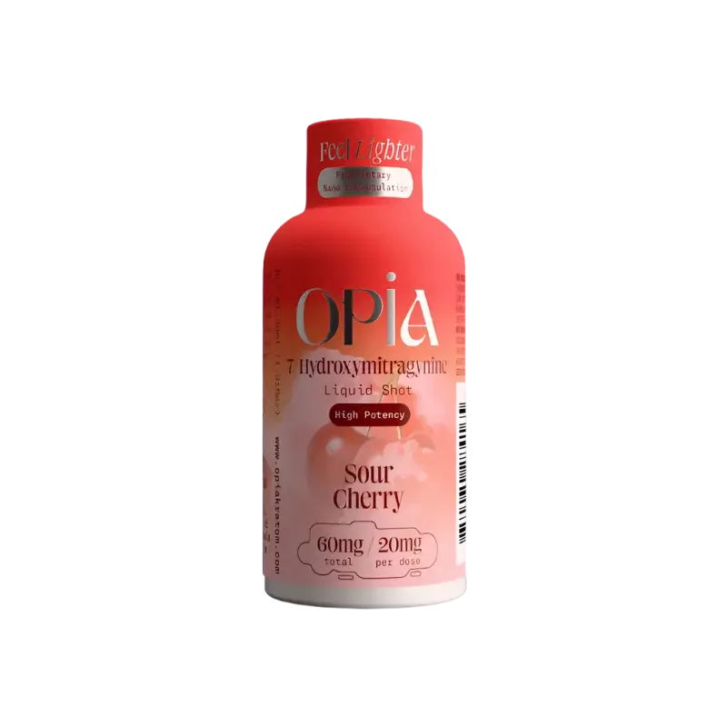 🎁 Opia 7 Hydroxymitragynine Liquid Shot Sour Cherry 60mg 30ml (100% off) - Seven Tech