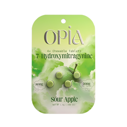 OPIA 4ct 7OH Chewable Tabs Sour Apple 20mg Per Tablets - Seven Tech