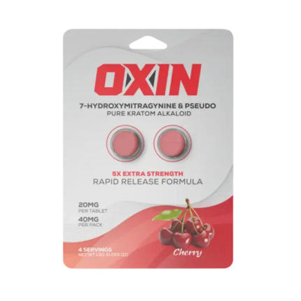 Oxin 2ct 7OH + Psuedo Chewable Cherry Tabs 20mg Per Tablet - Seven Tech