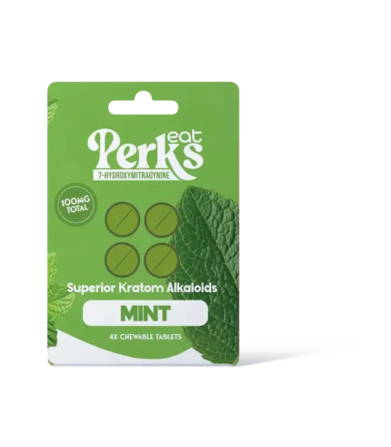 Eat Perkz 4ct 7OH Mint Chewable Tabs 25mg Per Tablet - Seven Tech