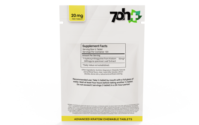 7OH Plus 7OH Chewable Tabs 20mg per Tablet - Seven Tech