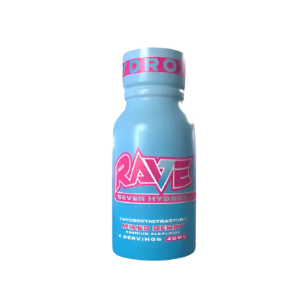 Rave 7-Hydroxymitragynine Shot Mixed Berry 40mg - Seven Tech