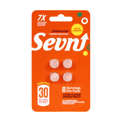 Sevn 4ct 7OH + Pseudo Tabs Orange Oasis 30mg Per Tablet - Seven Tech