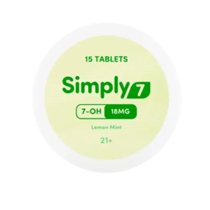 Simply 7 15ct 7OH Tabs Lemon Mint 18mg per Tablet - Seven Tech