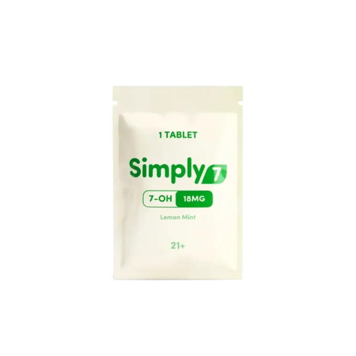 Simply 7 1ct 7OH Tabs Lemon Mint 18mg per Tablet - Seven Tech