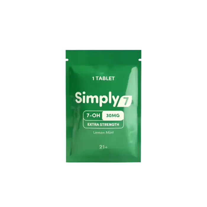 Simply7 1ct 7OH Tabs Lemon Mint 30mg per Tablet - Seven Tech